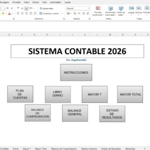 Sistema Contable 2026 en Excel Automatizado